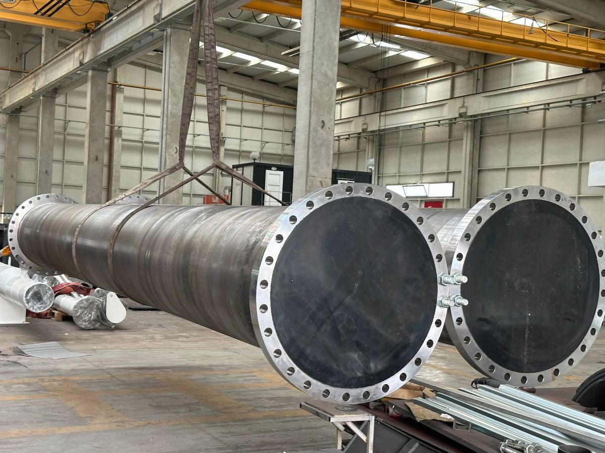 Large bore meter tubes, flanged ends
