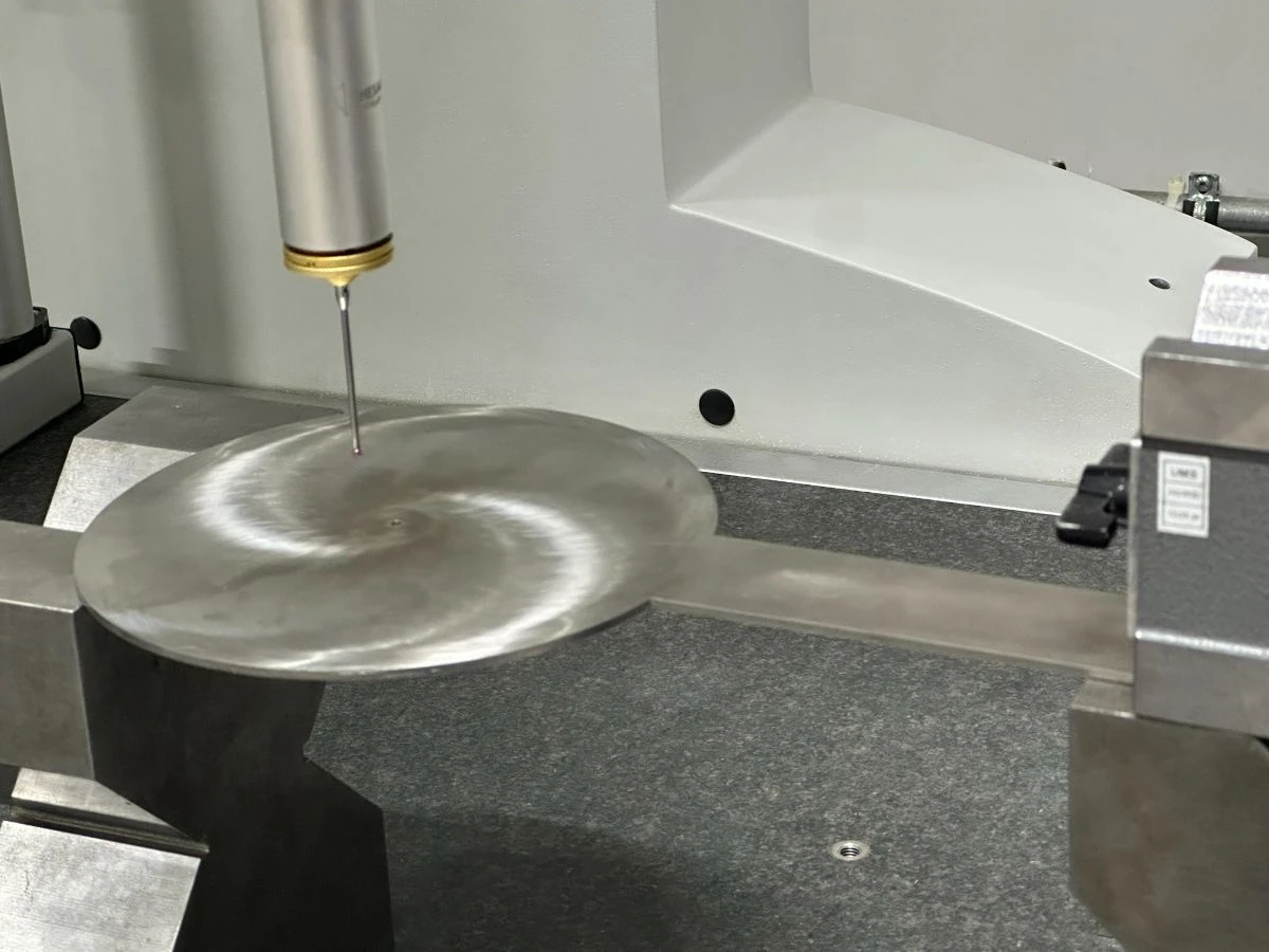 Orifice plate checked on the coordinate measuring machine