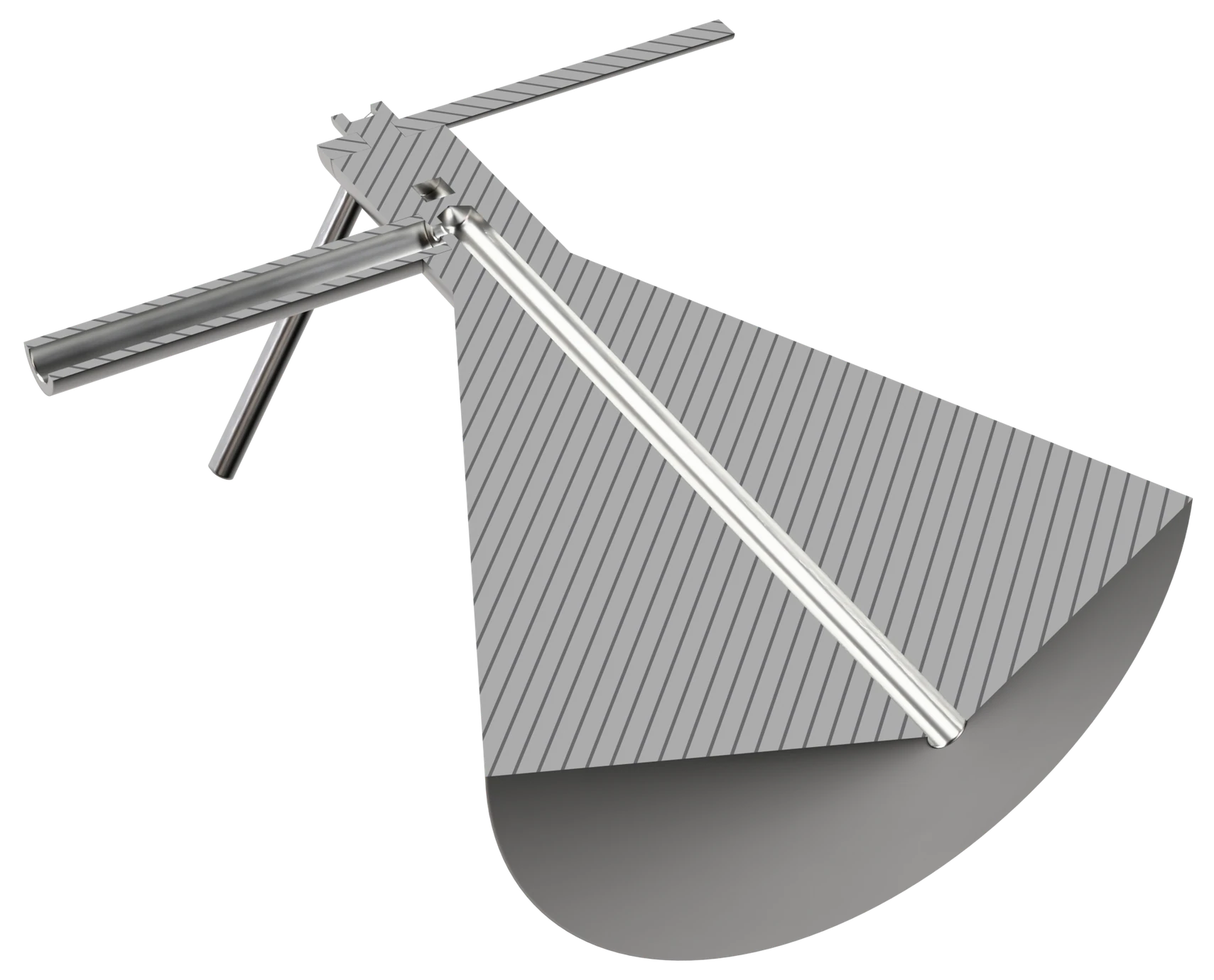 Back-face tapping: the low-pressure port at the back of the cone, led along the cone axis and out through a tube to the pipe wall
