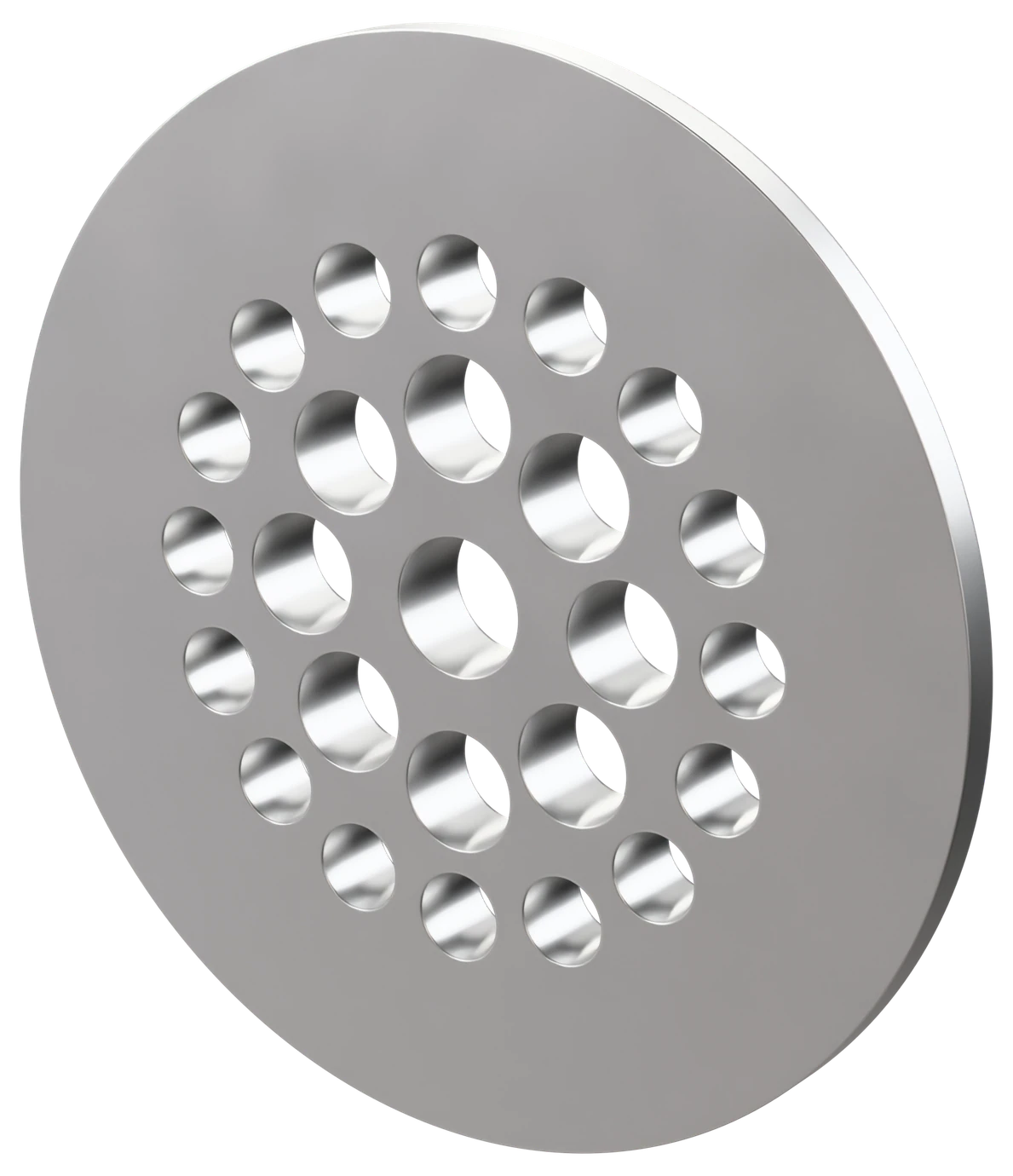 Laws pattern flow conditioner plate, raised face