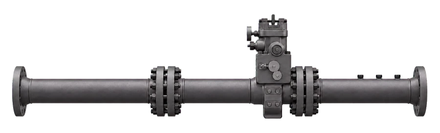 Meter run, front view