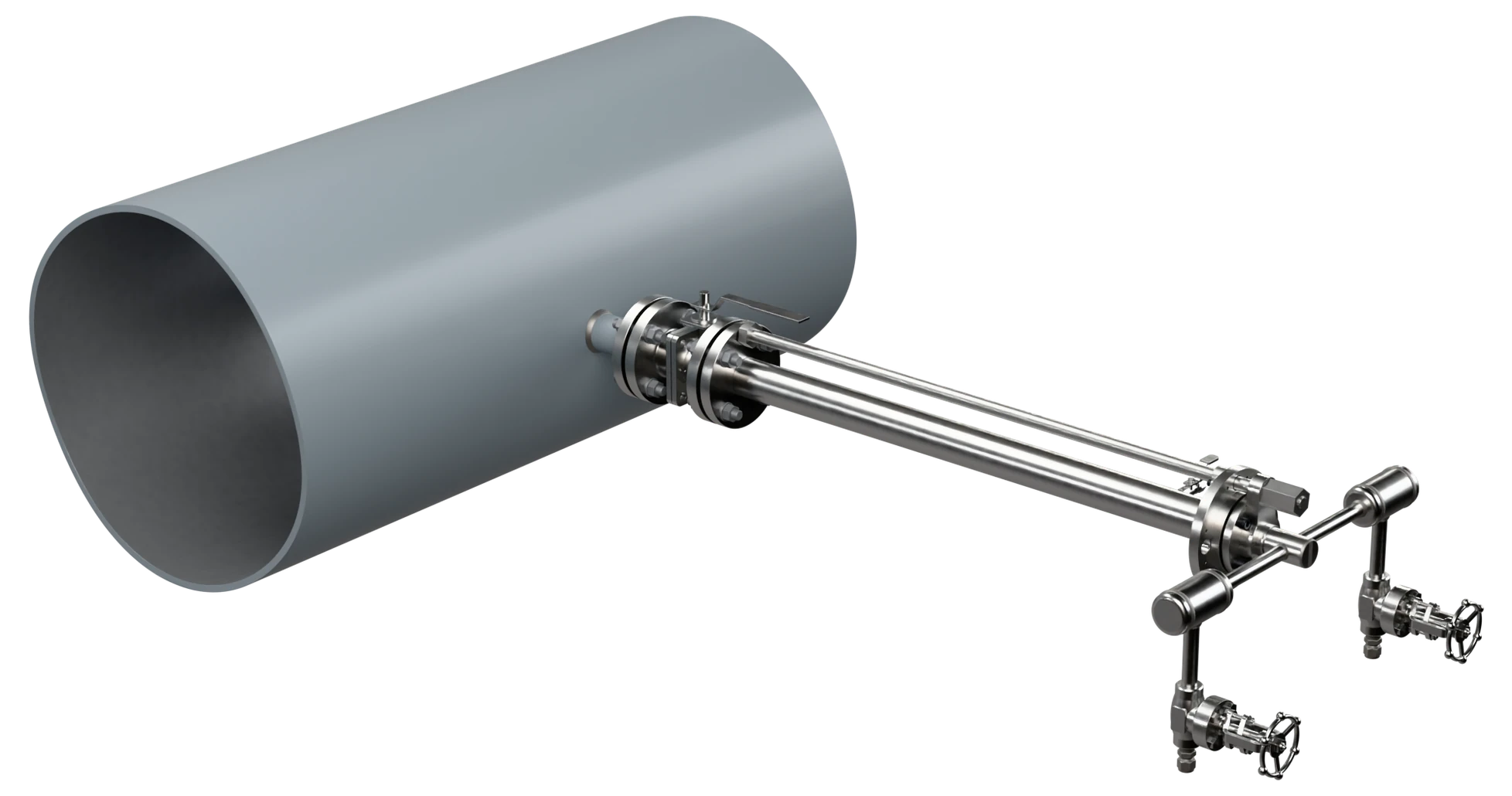 Retractable pitot tube assembly